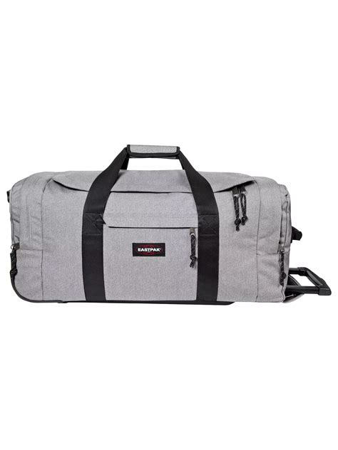 eastpak leatherface medium 2 wheel duffle bag|More.